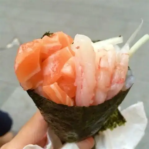 三文鱼甜虾手卷