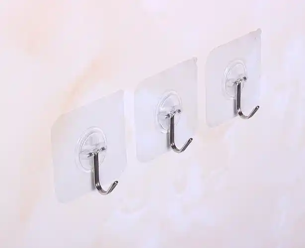 强力无痕粘钩 墙壁厨房挂钩 创意门后衣钩 透明磨砂无痕挂钩-阿里巴巴