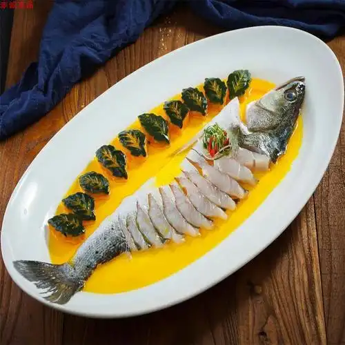 冯味功夫鱼调味鲈鱼冷冻水产清蒸鱼花刀鱼段酒店餐厅商用半成品菜
