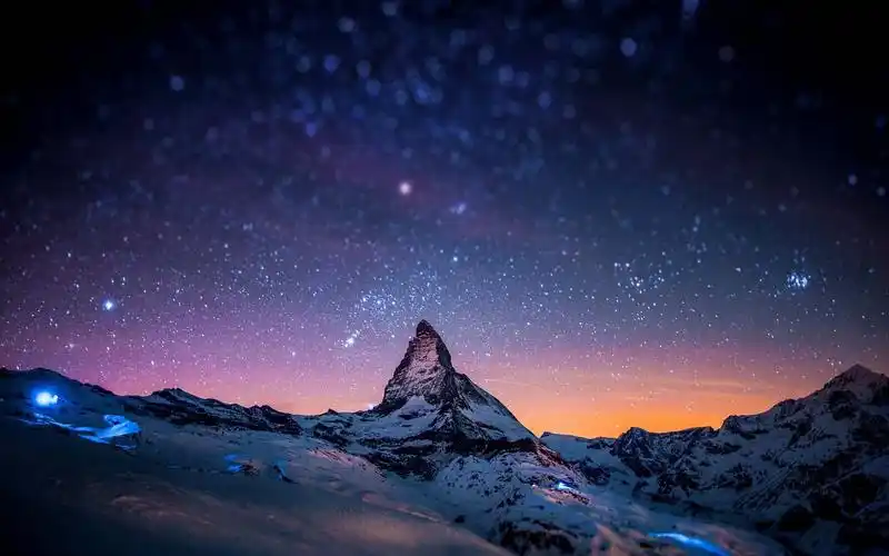 夜晚星空唯美高清图片桌面壁纸