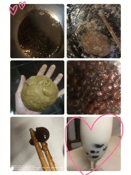 疫情宅家喝自己做的珍珠奶茶07