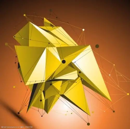 三维抽象几何背景