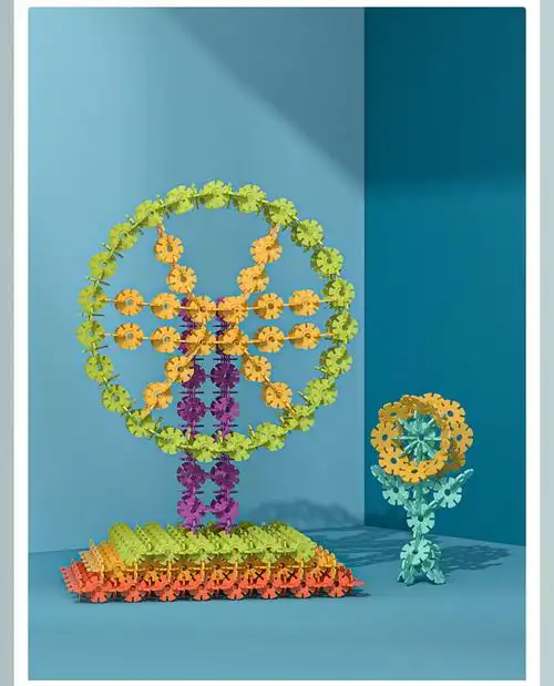 森宝积木兼容乐高积木大雪花片大号加厚积木拼插拼装幼儿园男孩女孩
