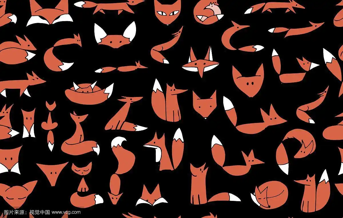 可爱的狐狸无缝图案为您设计
