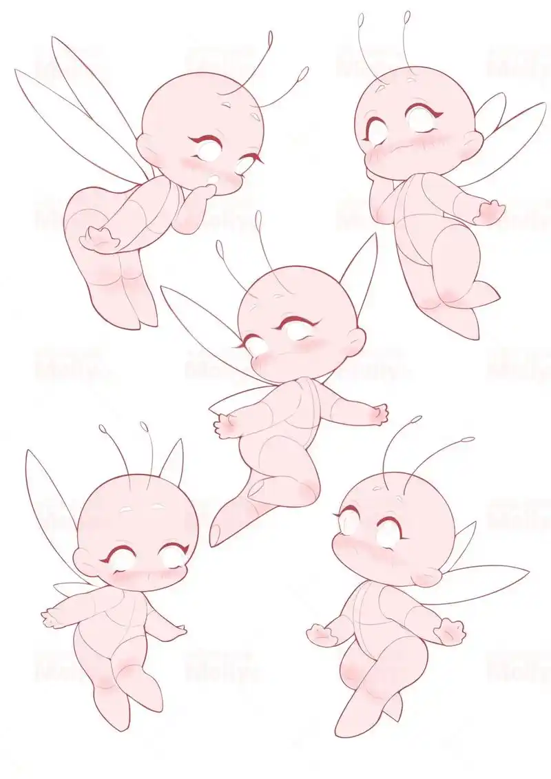 q版小精灵.#procreate绘画 #q版 #零基础学画画 - 抖音