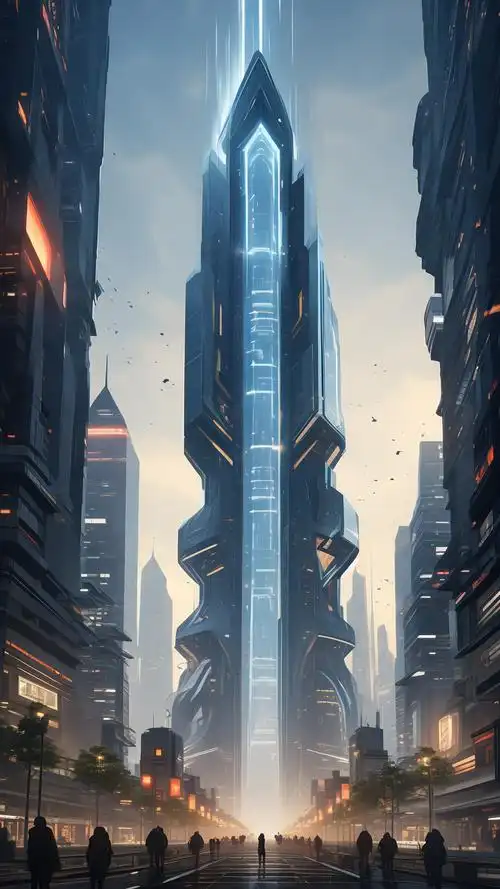 炫酷未来科技建筑壁纸