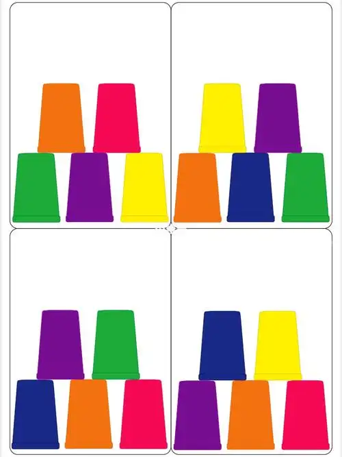 week53彩虹杯叠叠乐冰激凌跳数找字母