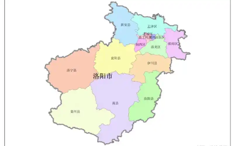 河南-洛阳市-行政区划图,精确到乡镇