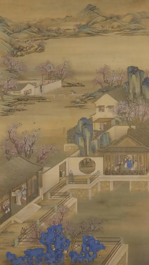 雍正十二月行乐图.轴.绢本设色.北京故宫博物院藏.pdf