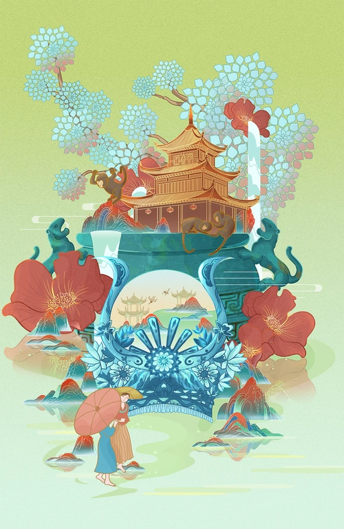 贵州少数民族——苗族|插画|商业插画|宋洋yana - 原创作品 - 站酷