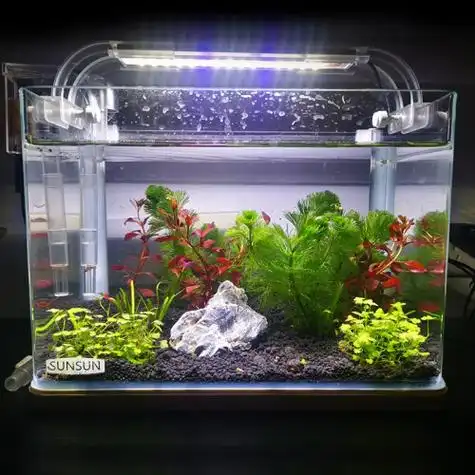 森森(sunsun) 鱼缸水族箱生态超白玻璃缸桌面水草缸客厅造景金鱼缸 热