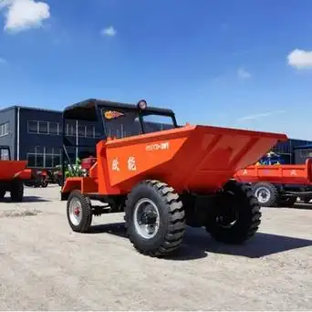 工地装卸四驱前翻斗搬运车 行驶速度30 3吨4吨 加长轴距 各种规格