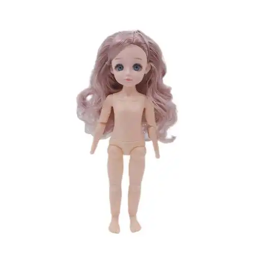 跨境真睫毛30厘米6分娃23关节bjd素体换装洋娃娃萝莉娃娃女孩玩具