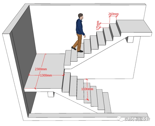 农村自建房别墅设计值楼梯款式分布图大全_空间_造型_特点