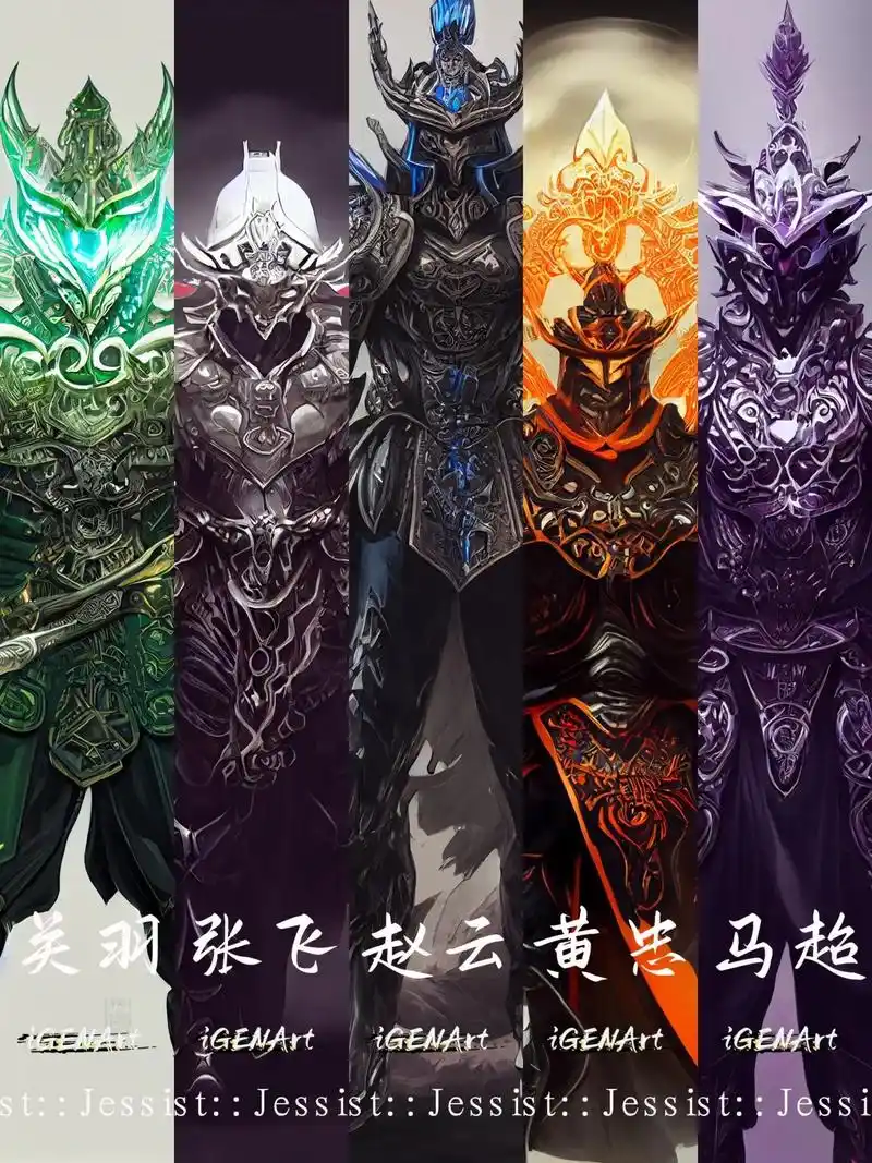 重甲·蜀国五虎上将.05是你们想要的皮肤吗? #壁纸 #画画 - 抖音