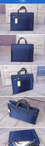 昌鑫a4手提 帆布拉链袋 大容量文件包 牛津布资料袋 定制文件袋