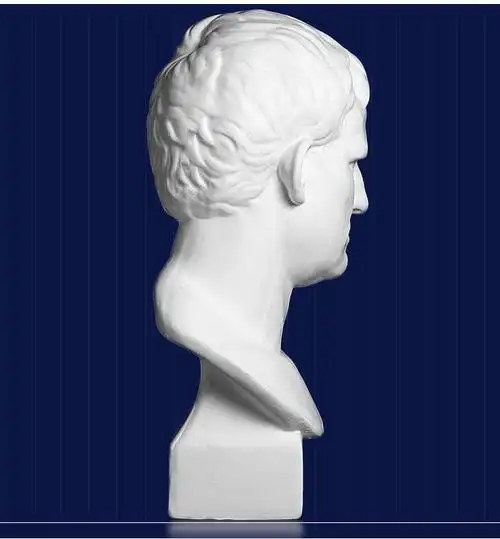 艺伯乐阿格里巴石膏像大头像60cm教具 素描绘画美术静物写生人像
