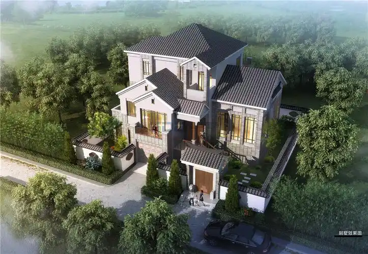 090别墅鸟瞰图