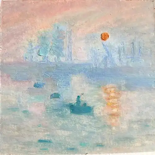 油画棒入门莫奈日出印象