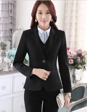职业装女装套装韩版女士工装时尚工作服女银行装 其它搭配请联系客服