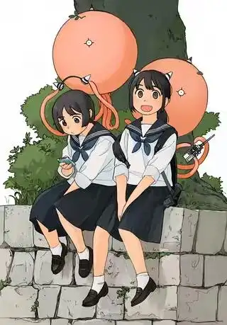 流量党勿点安利动漫人物场景插画