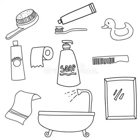 卫生间工具简笔画我要看简笔画卫生间卫生间用具卡通简笔画卫生工具类