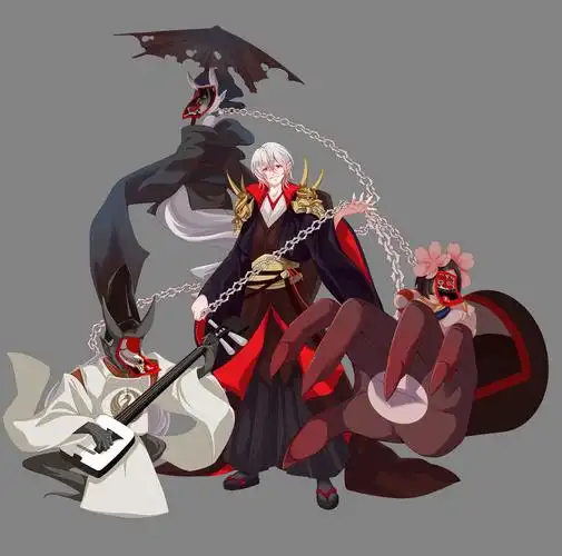 百绘罗衣 鬼童丸|插画|商业插画|七言不绝诗 - 原创作品 - 站酷