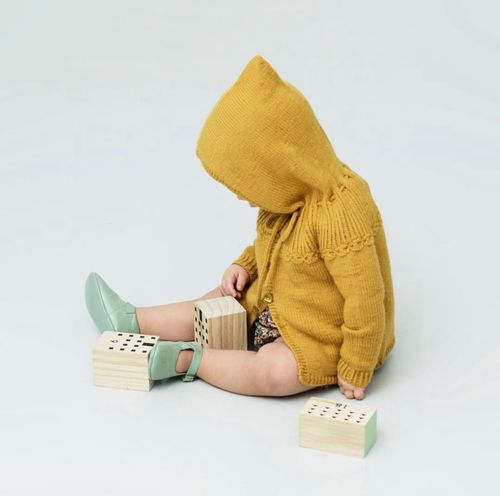 贝拉米开衫 男女童连帽外套毛衣棒针文字说明翻译编织图解非成品