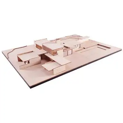 沙盘建筑模型材料手工环艺景观场景拼装房子木质小屋沙漠别墅模型制作