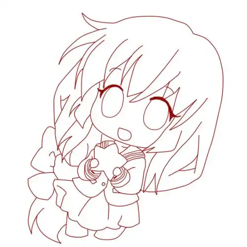 简单绘画可爱卡通人物其代表就是人物的头身腿为