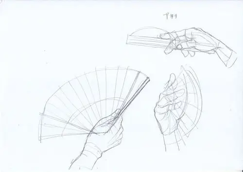 拿扇子&团扇的手部动态绘画集!(p站绘师电気うなぎ(id=9667491)