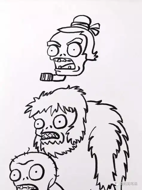 僵尸简笔画步骤视频