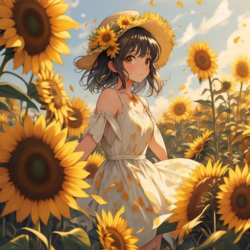 向日葵代表着阳光,积极,向上,这组向日葵头像真的太适合夏天了,给人一