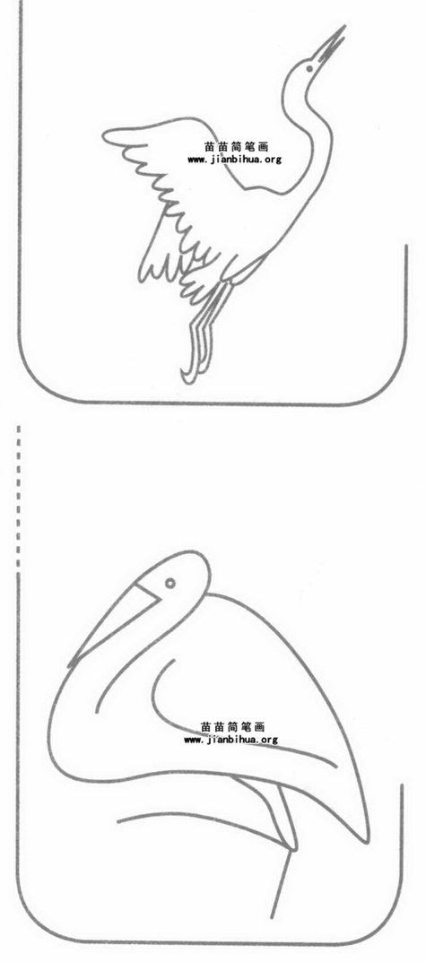 白鹭简笔画 白鹭简笔画简单又漂亮