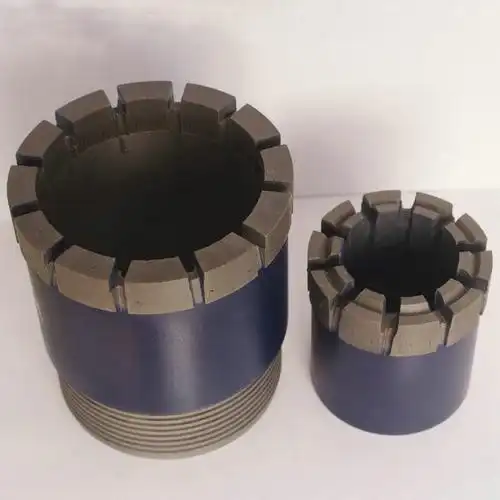 定制地质勘探钻头专打坚硬打滑地层 烧结型金刚石取芯钻头 Φ75.