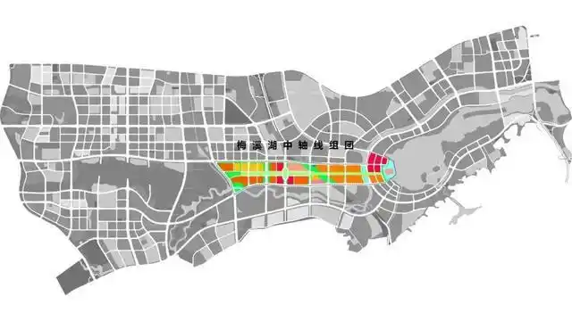 目前,梅溪湖二期已全面铺开基础设施建设,其中片区骨干路网已基本成型
