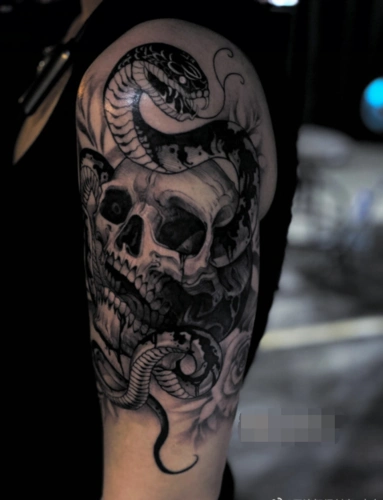 最新蛇纹身图案大全男女个性蛇纹身设计8