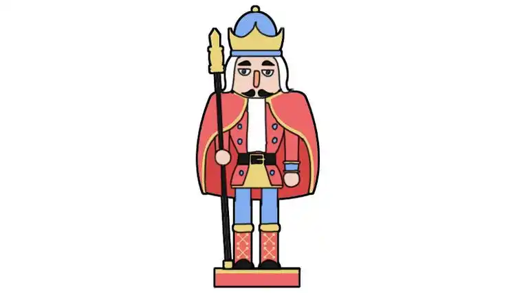 胡桃夹子简笔画怎么画胡桃夹子简笔画画法