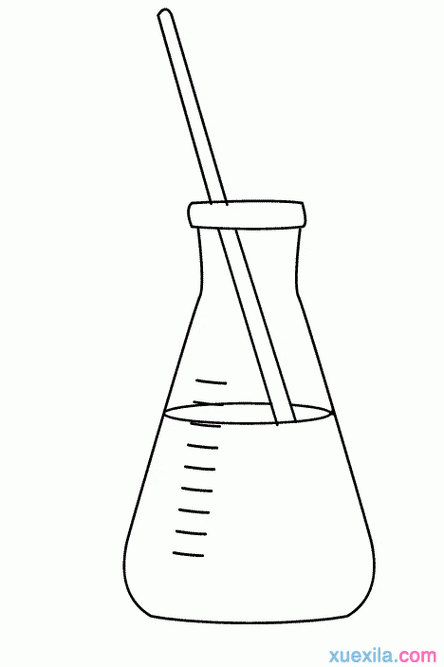 化学仪器简笔画萌