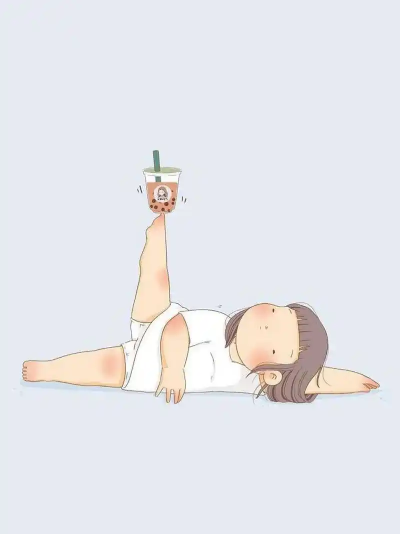 减肥女孩 减肥女孩 奶茶女孩 胖女孩 可爱卡通可爱 闺蜜头像