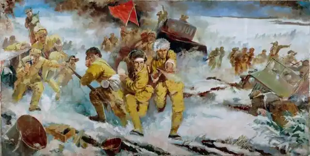 lot8295  佚名 辽沈战役  anonymous battle of liaoshen  247×500cm