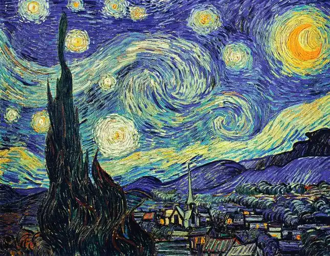 van gogh,starry sky,oil painting,hd,backgrounds,abstract,pattern