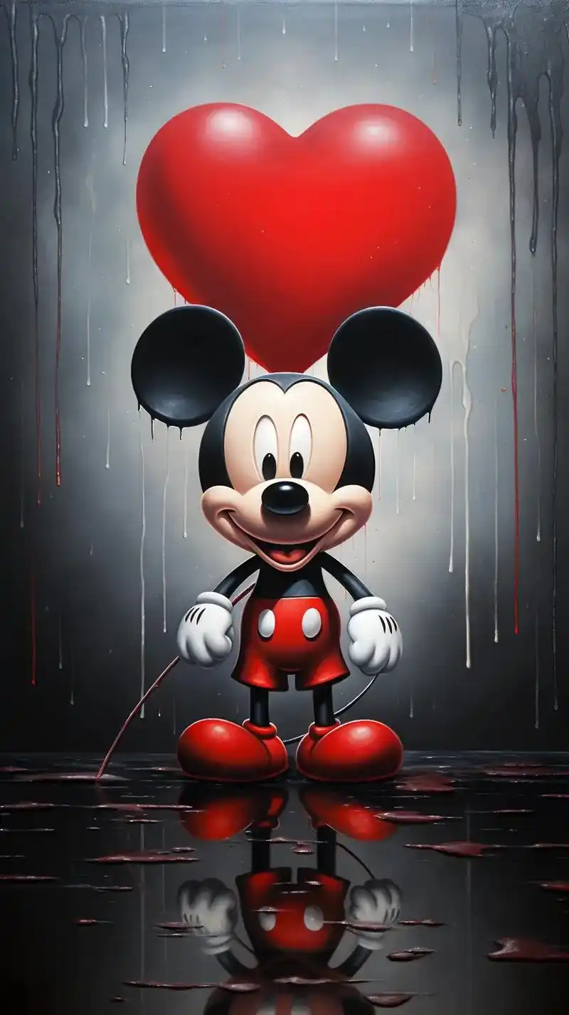 米奇#原创作品 #抖音原创动漫 #治愈系 #卡通头像 #壁纸 - 抖音