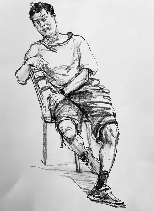 快写#速写人物  #速写写生  #写生