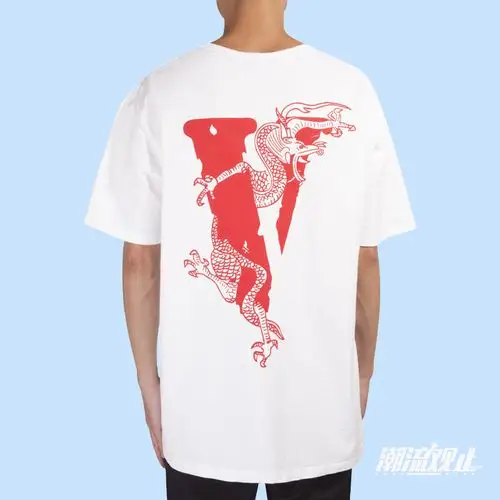 潮流观止 clot x vlone 联名限定中国龙短袖 陈冠希 潮牌t恤