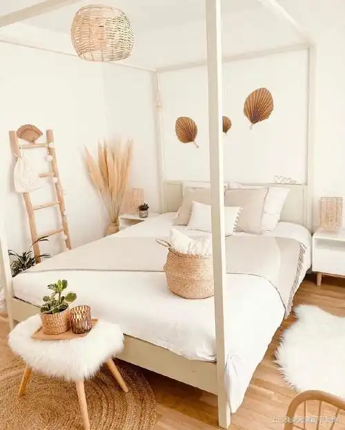 原木与白理性与感性的平衡卧室北欧极简卧室设计图片赏析