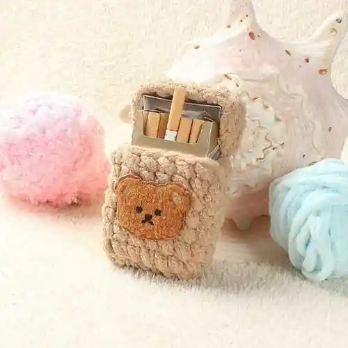 手工编织烟盒套软盒毛线diy材料包针织针织香烟盒毛线