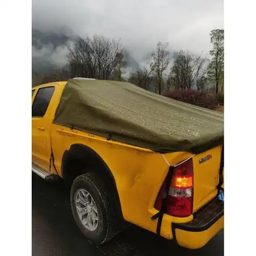 定制皮卡车篷布长城风骏567江铃皮卡车后箱防水帆布雨棚雨布防雨 迷彩