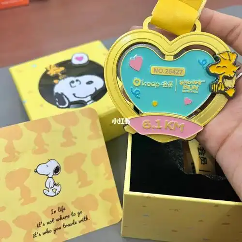 史努比就是最可爱的05#keep史努比奖牌  #史努比  #keep奖牌