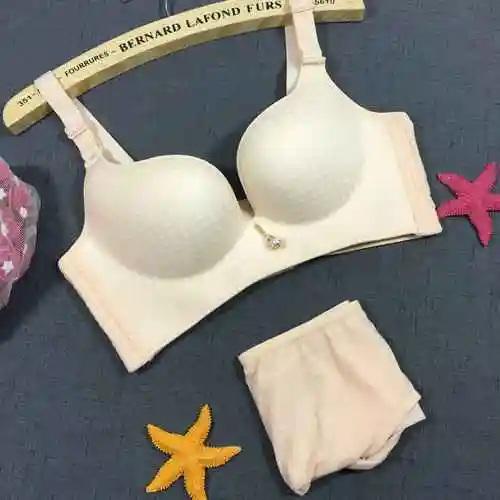 新品夏季青春梦语无痕无钢圈胸罩性感聚拢调整型女士内衣文胸套